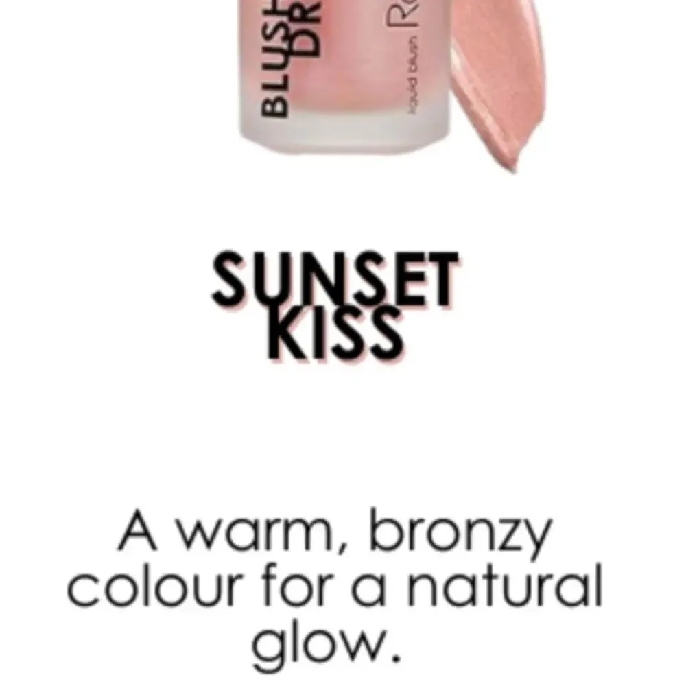 NIB Rodial Blush Drops Sunset Kiss/Frosted Pink, 0.5 fl oz, Moisturising Make Up